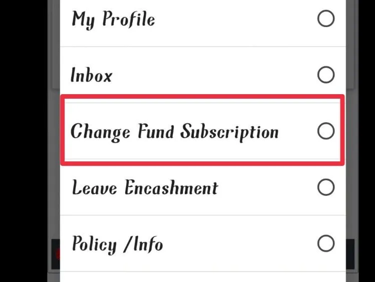 Hamraaz App पर Change Fund Subscription कैसे करें?